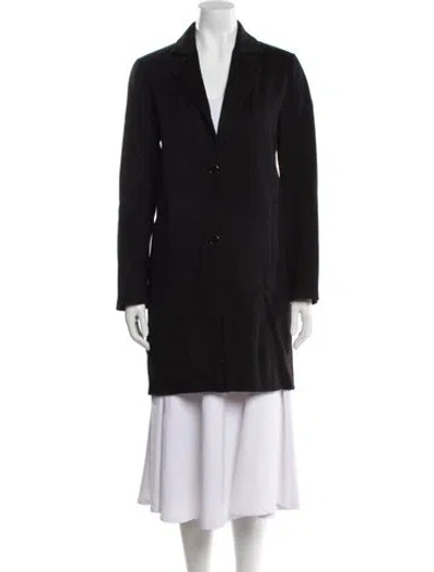 Pre-owned Zapa Paris Wool Coat W/ Tags In Black