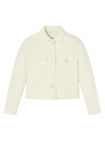 Zapa Women's Vailly Wool Trucker Jacket In Sand