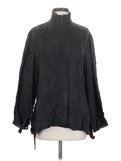 Pre-owned Zara 3/4 Sleeve Blouse In Black