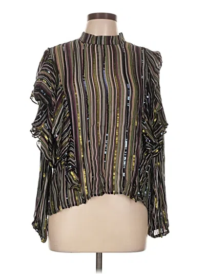 Zara 3/4 Sleeve Blouse In Multi