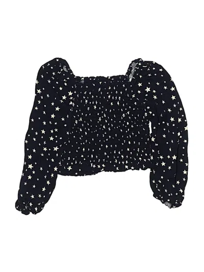 Pre-owned Zara Kids' 3/4 Sleeve Blouse In Black