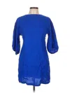 Zara 3/4 Sleeve Blouse In Blue