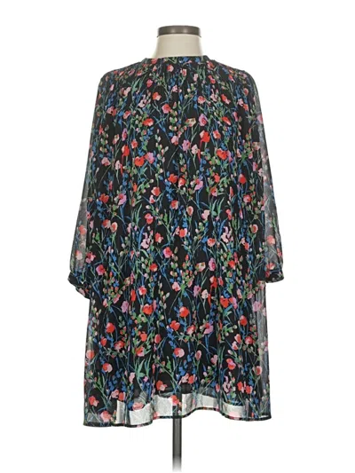Pre-owned Zara 3/4 Sleeve Blouse In Blue