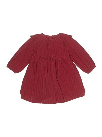 Pre-owned Zara Kids' 3/4 Sleeve Blouse In Burgundy
