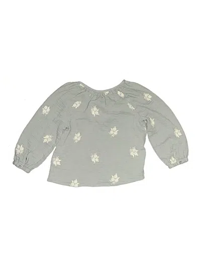 Pre-owned Zara Kids' 3/4 Sleeve Blouse In Gray