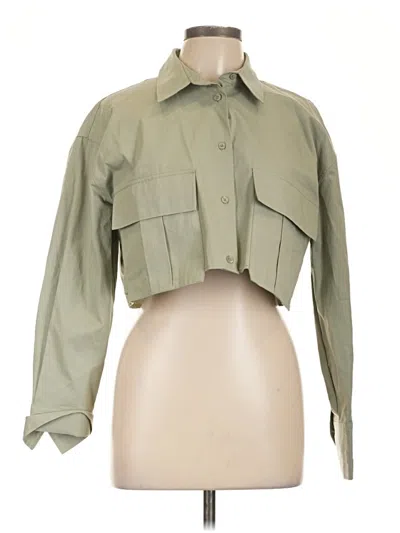 Zara 3/4 Sleeve Blouse In Green