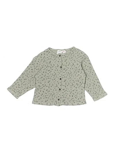 Pre-owned Zara Kids' 3/4 Sleeve Blouse In Green