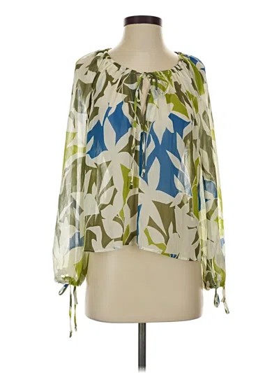Zara 3/4 Sleeve Blouse In Green