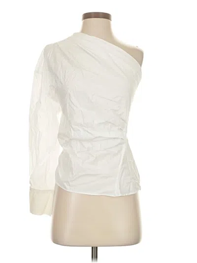 Pre-owned Zara 3/4 Sleeve Blouse In Ivory