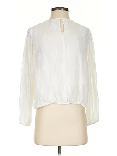Pre-owned Zara 3/4 Sleeve Blouse In Ivory