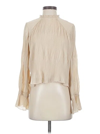 Pre-owned Zara 3/4 Sleeve Blouse In Ivory