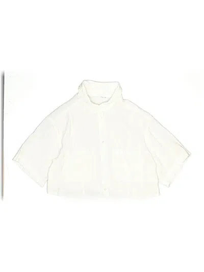 Pre-owned Zara Kids' 3/4 Sleeve Blouse In Ivory