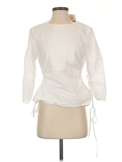 Zara 3/4 Sleeve Blouse In Ivory