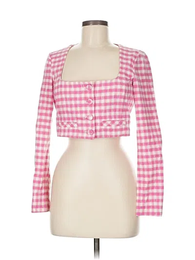Pre-owned Zara 3/4 Sleeve Blouse In Pink