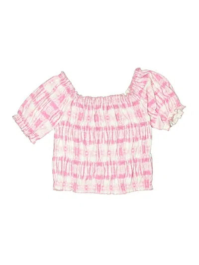 Pre-owned Zara Kids' 3/4 Sleeve Blouse In Pink