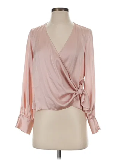 Pre-owned Zara 3/4 Sleeve Blouse In Pink