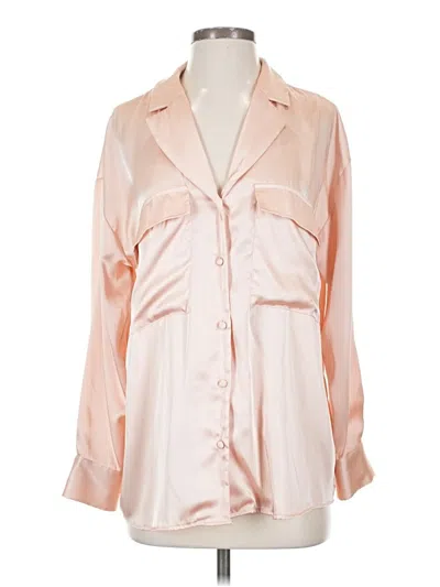 Pre-owned Zara 3/4 Sleeve Blouse In Pink