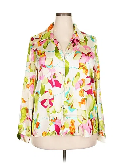 Pre-owned Zara 3/4 Sleeve Blouse In White