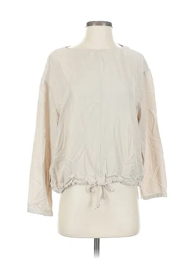 Pre-owned Zara 3/4 Sleeve Blouse In White