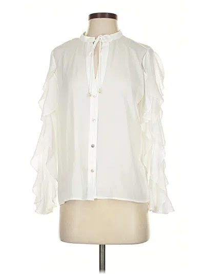 Zara 3/4 Sleeve Blouse In White