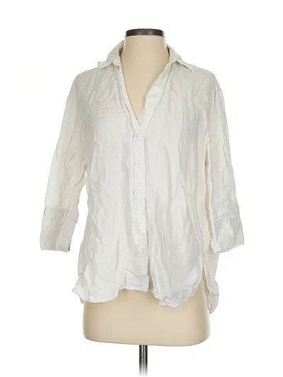 Pre-owned Zara 3/4 Sleeve Button Down Shirt