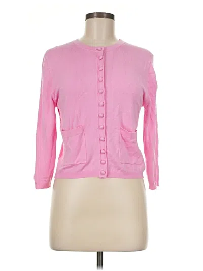 Pre-owned Zara 3/4 Sleeve Button Down Shirt In Pink
