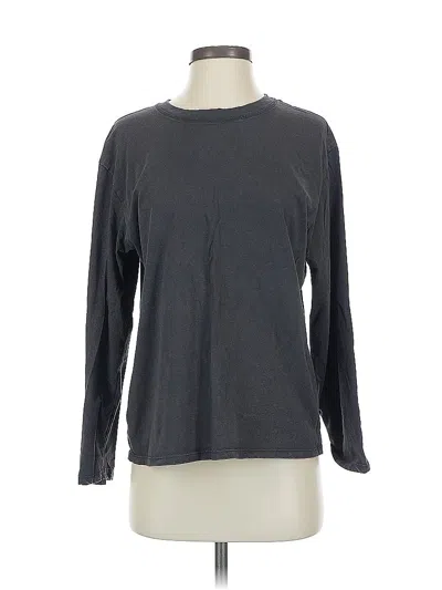 Pre-owned Zara 3/4 Sleeve T-shirt In Gray