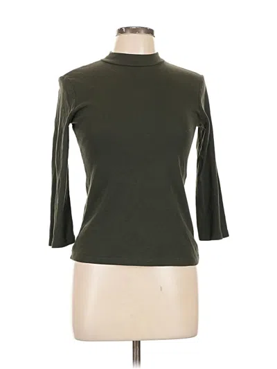 Pre-owned Zara 3/4 Sleeve T-shirt In Green