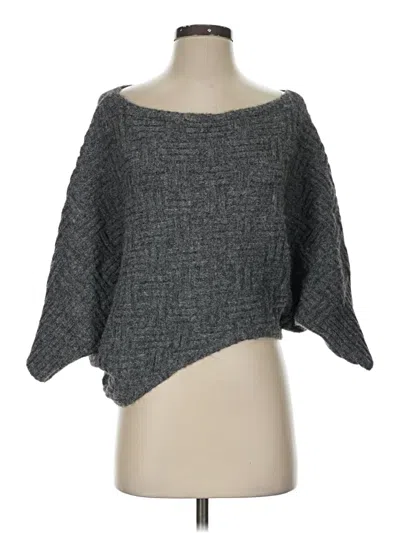 Pre-owned Zara 3/4 Sleeve Top Gray Boatneck Tops