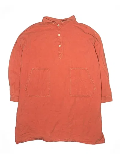 Pre-owned Zara Kids' 3/4 Sleeve Top Orange Tops