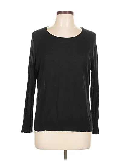 Pre-owned Zara 3/4 Sleeve T-shirt In Black