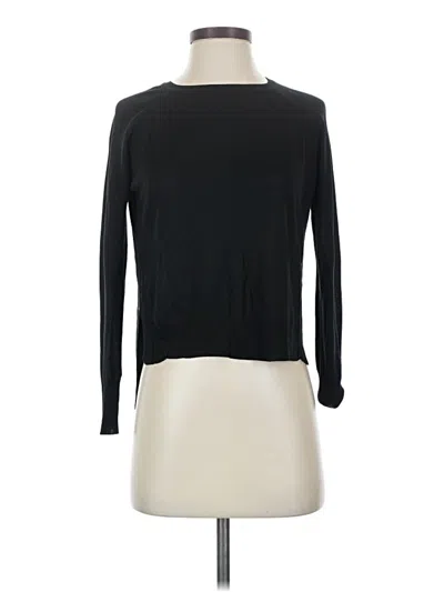 Pre-owned Zara 3/4 Sleeve T-shirt In Black