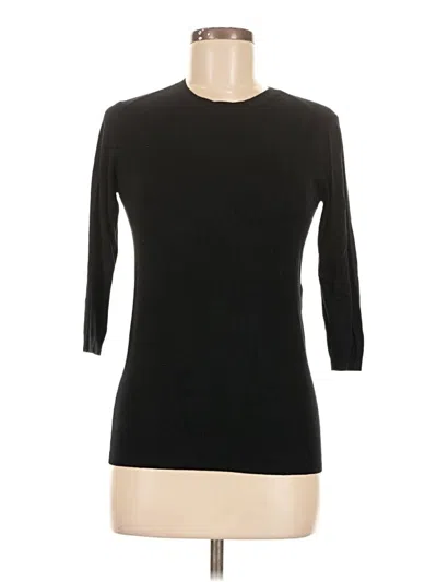 Pre-owned Zara 3/4 Sleeve T-shirt In Black