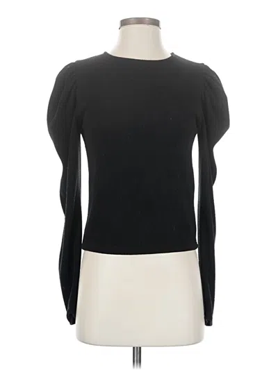 Pre-owned Zara 3/4 Sleeve T-shirt In Black