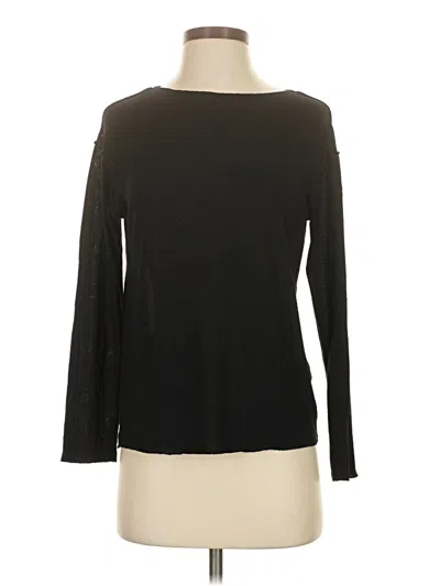 Pre-owned Zara 3/4 Sleeve T-shirt In Black