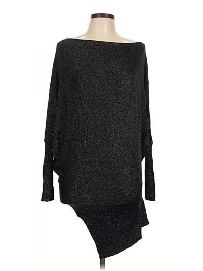 Pre-owned Zara 3/4 Sleeve T-shirt In Black