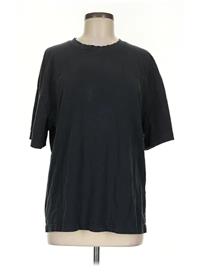 Pre-owned Zara 3/4 Sleeve T-shirt In Black