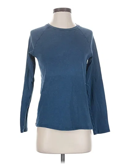 Pre-owned Zara 3/4 Sleeve T-shirt In Blue