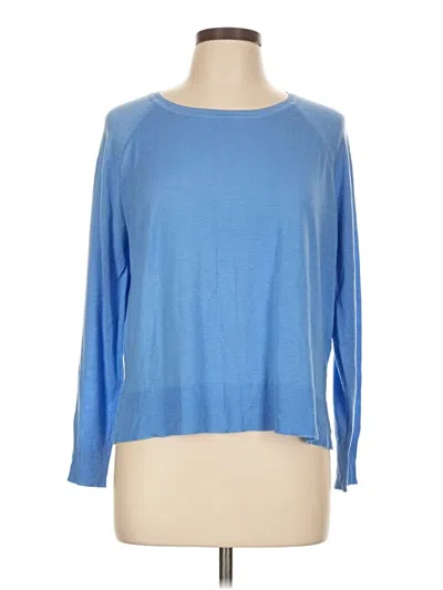 Pre-owned Zara 3/4 Sleeve T-shirt In Blue