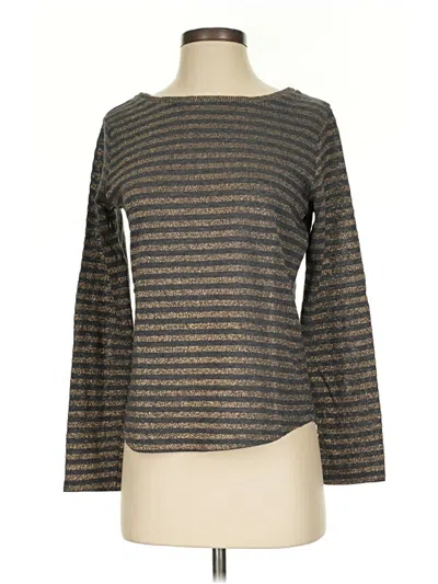Pre-owned Zara 3/4 Sleeve T-shirt In Gray