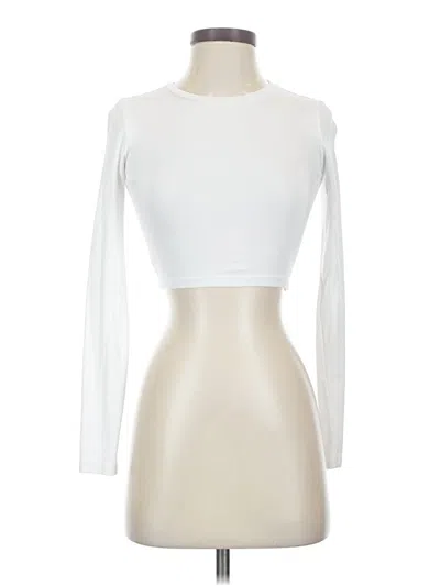 Pre-owned Zara 3/4 Sleeve T-shirt In Ivory