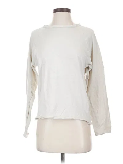 Pre-owned Zara 3/4 Sleeve T-shirt In Ivory