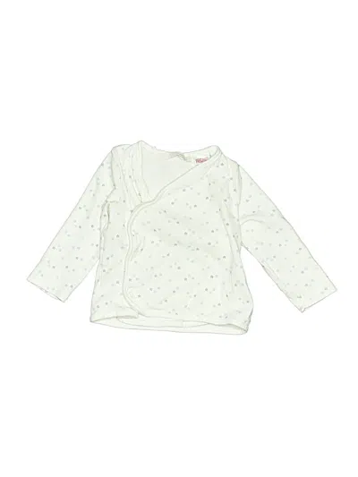 Pre-owned Zara Babies' 3/4 Sleeve T-shirt In Ivory