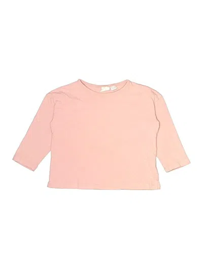 Pre-owned Zara Kids' 3/4 Sleeve T-shirt In Pink