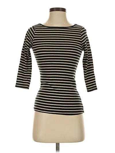 Pre-owned Zara 3/4 Sleeve T-shirt In White