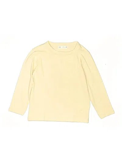 Pre-owned Zara Kids' 3/4 Sleeve T-shirt In Yellow