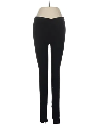 Pre-owned Zara Active Pants In Black