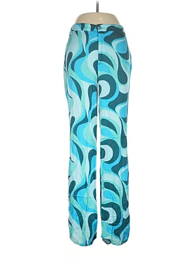 Pre-owned Zara Active Pants In Blue