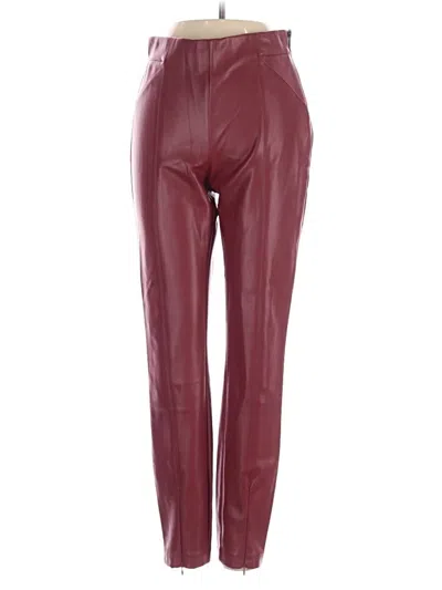 Pre-owned Zara Active Pants In Burgundy