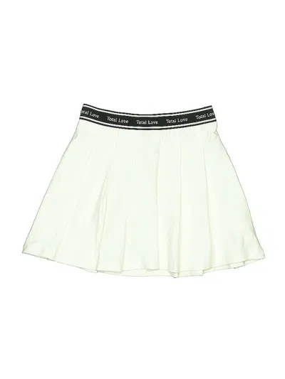 Pre-owned Zara Kids' Active Skirt In White
